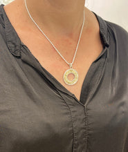 925 Silver 9k Gold 3D Skyline Jerusalem Pendant