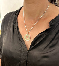 925 Silver 9k Gold 3D Skyline Jerusalem Pendant