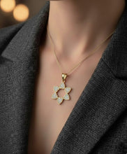 14K Gold  Star of David Pendant