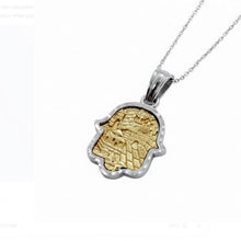 Jerusalem Gold Hamsa pendant 