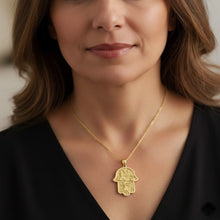 14ל Jerusalem hamsa pendant 