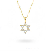 gold star of david set with diamonds
