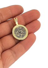 14k Gold Ancient Silver Half Shekel Coin Replica Necklace, Jewish Revolt Temple Coin pendant, Anceint Coin From Israel