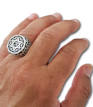 14K Gold Star of David Ring Men Ring