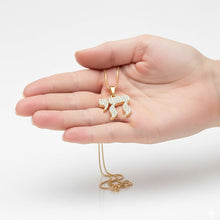 Gold chai pendant with a diamonds 