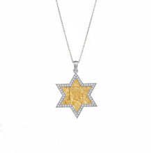 Solid Gold Jerusalem diamonds pendant Jewish Judaica Jewlery from Israel Yoels Jewelry 