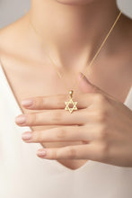 Tiny Gold star of David  Pendant