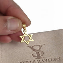 Tiny Gold star of David  Pendant