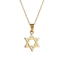 14k Gold Star of David Tiny Pendant