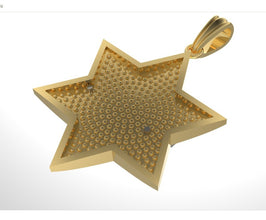 14k gold star of David