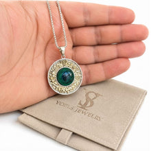 Silver 9K Gold Eilat Stone Pendant Jerusalem Pendant,Eilat Stone Pend…