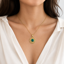 14k gold star of david with eilat stone 