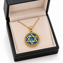 roman glass star of david in box