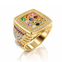 14K Gold Hoshen Ring in Luxury Jewelry Gift Box Handmade in Israel