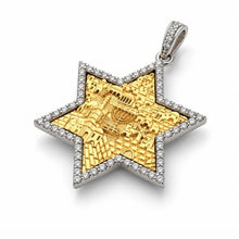 gold star of David Jerusalem pendant from Israel