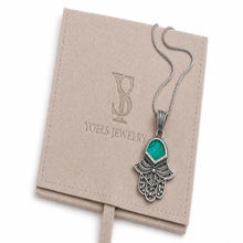 Filigree Hamsa pendant in sterling 