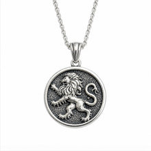 Lion of Judah Pendant Sterling Silver Jewish Necklace Handmade in Israel