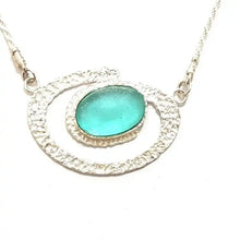 925 silver roman glass necklace