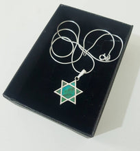 925 Silver Eilat Stone Pendant ,Eilat Stone Star of David Pendant, Eilat Stone Pendant ,Gift from Israel ,Unisex Pendant