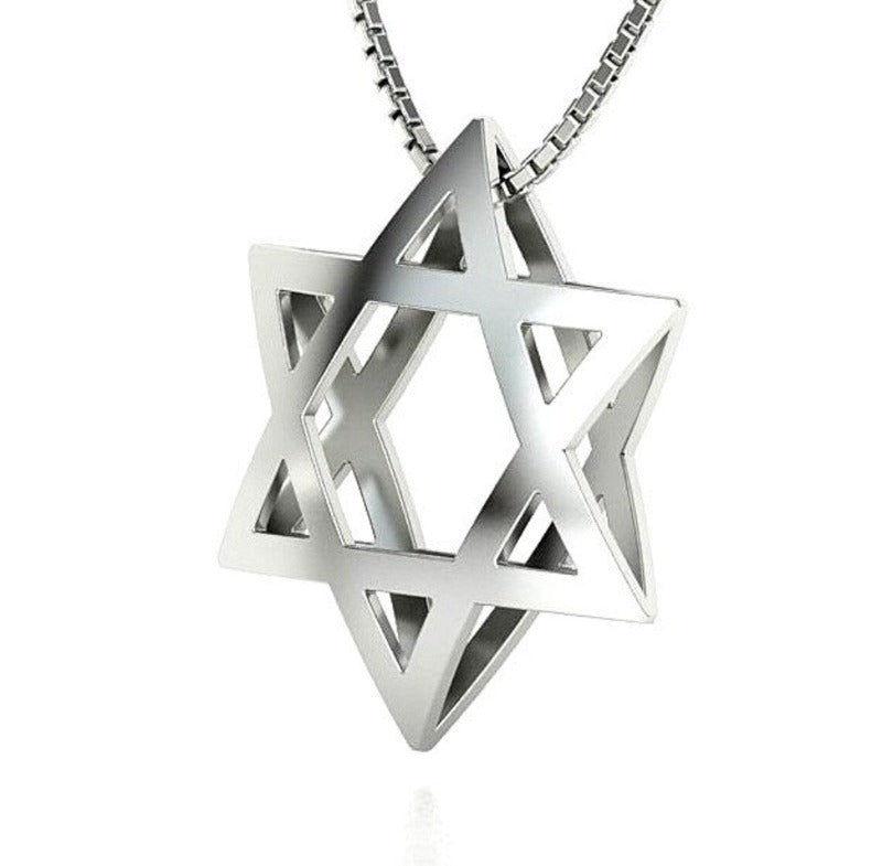 14k Gold Star of David Pendant