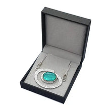 925 Silver Roman Glass Pendant Necklace of Israel Jewelry