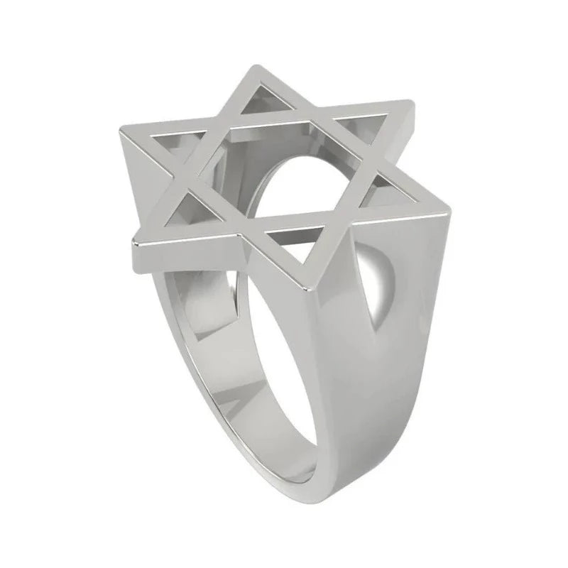 925 Sterling Silver Star of David Ring ,Men's Ring,Jewish Ring,Holy Land Jewelry