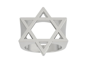 925 Sterling Silver Star of David Ring