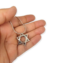 14k Gold Star of David Pendant