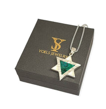925 Silver Eilat Stone Star of David Pendant