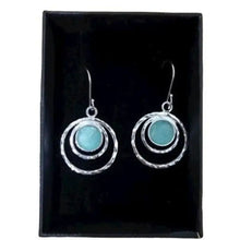 925 Sterling Silver Roman Glass Earrings of Israel Jewelry
