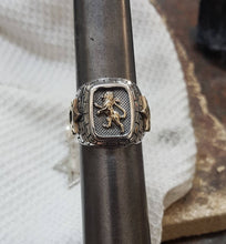 925 Silver Gold Lion Ring ,Star of David Ring ,Jewish Men's Ring,Lion of Judah Ring,Western Wall Jerusalem Ring,Lion Ring