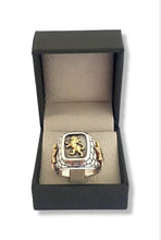 925 Silver Gold Lion Ring ,Star of David Ring ,Jewish Men's Ring,Lion of Judah Ring,Western Wall Jerusalem Ring,Lion Ring