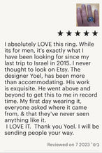 925 Silver Star of David Ring,Menorah Ring