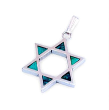 925 Silver Eilat Stone Pendant ,Eilat Stone Star of David Pendant, Eilat Stone Pendant ,Gift from Israel ,Unisex Pendant,Holy Land Jewelry