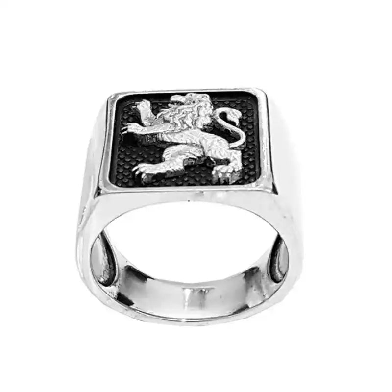 925 Sterling Silver Lion of Judah Ring for Men