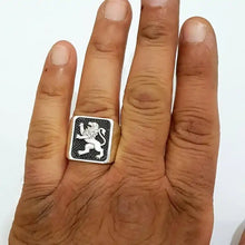 925 Sterling Silver Lion of Judah Ring for Men