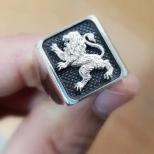 925 Sterling Silver Lion of Judah Ring for Men