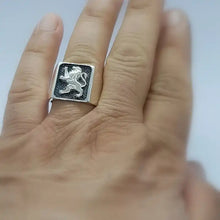 925 Sterling Silver Lion of Judah Ring for Men