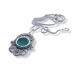 Eilat Stone Hamsa pendant