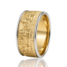 solid gold Jerusalem ring for men or women 