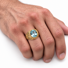 Jerusalem gold ring for men 