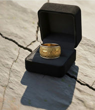Jerusalem Menorah wedding band