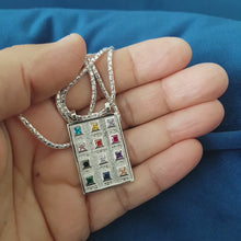 Unisex 14k Gold Hoshen Pendant 12 Tribes Of Israel Gold Priestly Breastplate Pendant Jewelry