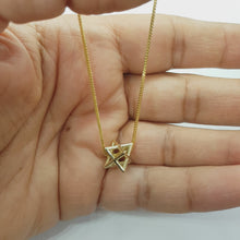 14k Star of David  Merkaba Star Pendant