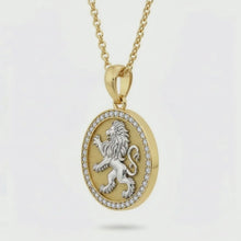 14k Gold Lion of Judah Pendant with Diamonds – Jewish Heritage Jewelry