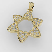 14K Gold  Star of David Pendant