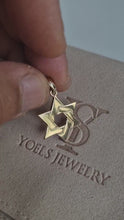 14k Solid Gold Interwoven Star of David Pendant | Luxury Jewish Necklace