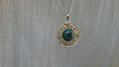 Silver 9K Gold Eilat Stone Pendant ,Jerusalem Pendant,Eilat Stone Pendant ,Jewish Pendant,Jerusalem Gold Pendant,Gift For Women