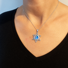 silver roman glass star of David  