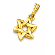 14k Gold Tiny Star of David Pendant 1 cm